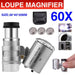 60X Zoom Pocket Magnifying Glass with LED Light