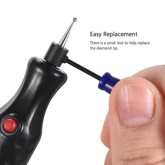 Electric Micro Engraver Aluminum 14*160mm  Black