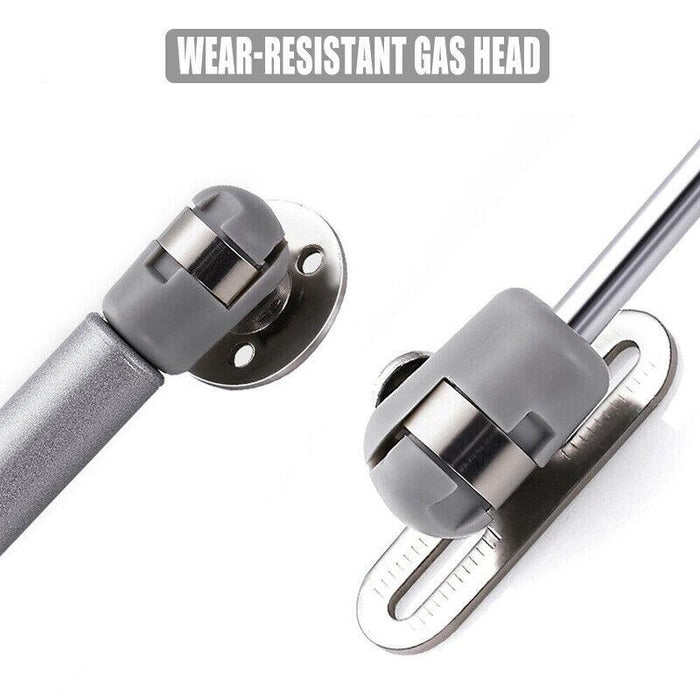 4PCS 60N Pneumatic Hydraulic Rod Cabinet Door Hinge Bracket Silver