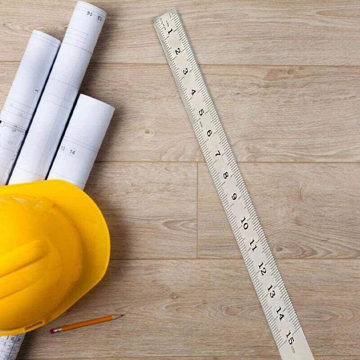 15cm Double Sided Stainless Steel Metal Ruler
