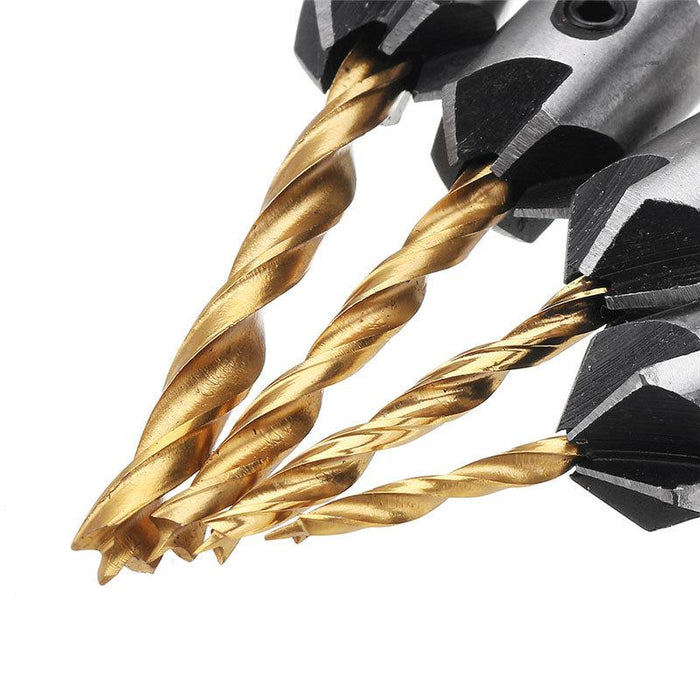 8PCS 3-10MM 5 Flute Countersink Drill Bit Set