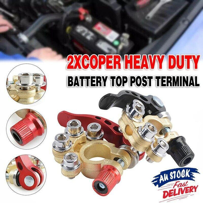 2PCS 4-Way Positive Negative Battery Terminal Connectors