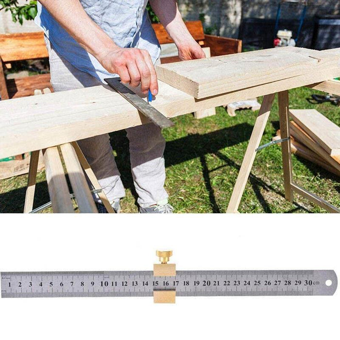 15cm Double Sided Stainless Steel Metal Ruler