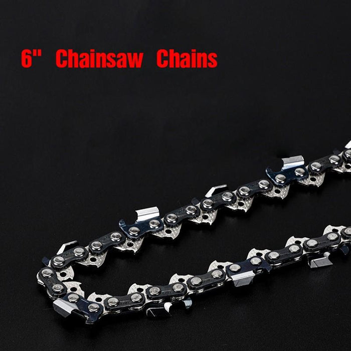 2pcs 6" Chainsaw Chains for Mini Cordless Electric Chain Saw Wood Cutter