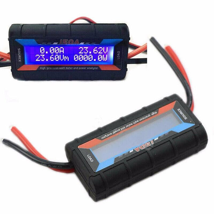150A Digital LCD Amp Watt Meter Power Analyser Solar Caravan