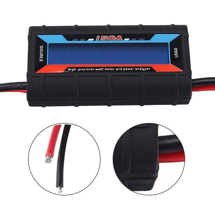 150A Digital LCD Amp Watt Meter Power Analyser Solar Caravan