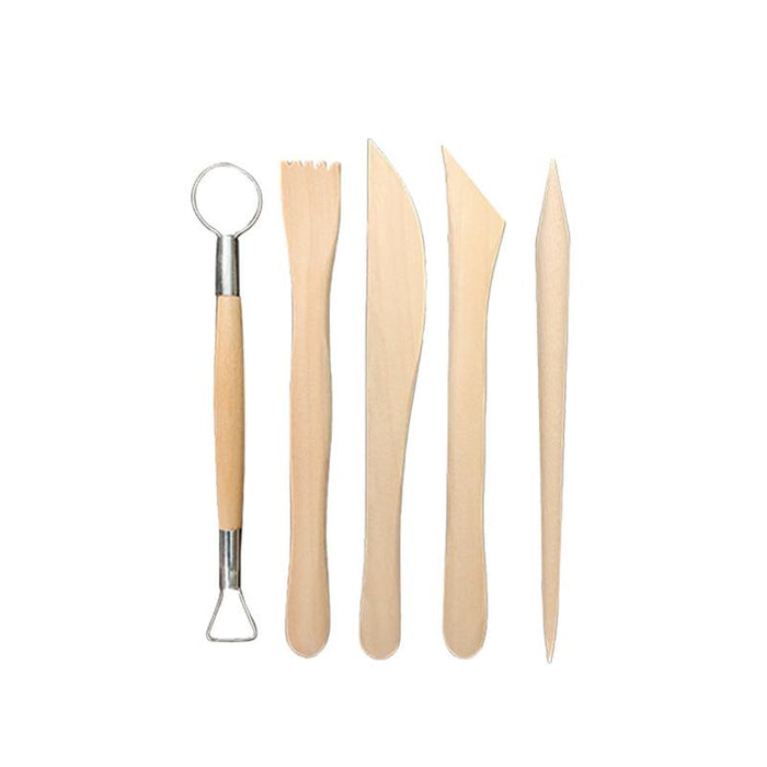 30PCS Clay Sculpting Carving Pottery Tool Set Bag Kit Modelling DIY Sculpture