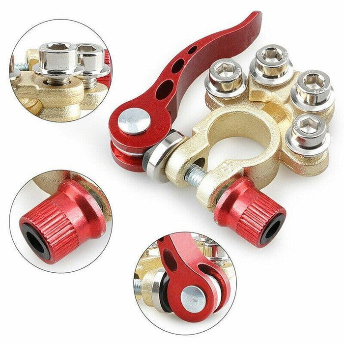 2PCS 4-Way Positive Negative Battery Terminal Connectors
