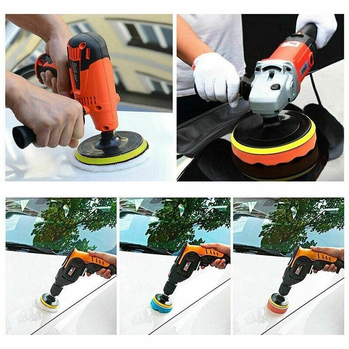 22pcs 3" Buffing Waxing Polishing Sponge Pads Kit Set