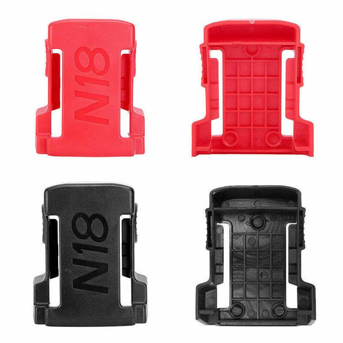 5Pcs Battery Mount Holder Stand For Milwaukee M18 18V Tool Battery Red