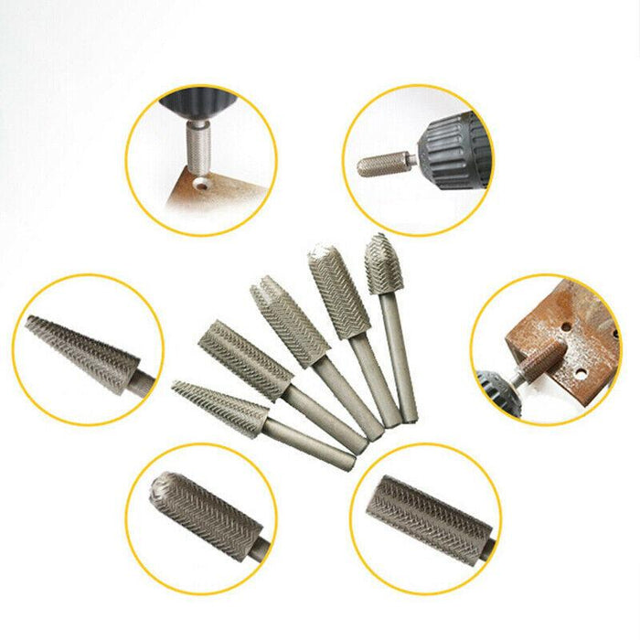 5PCS Metal Cutter Drill Bits For Steel Grinding Carving