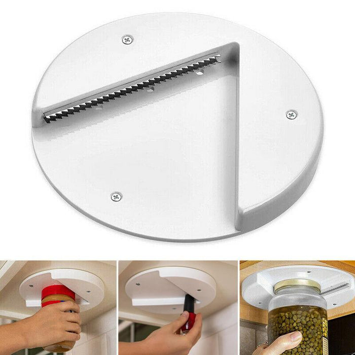 Convenient Under Cabinet Jar Opener Tool