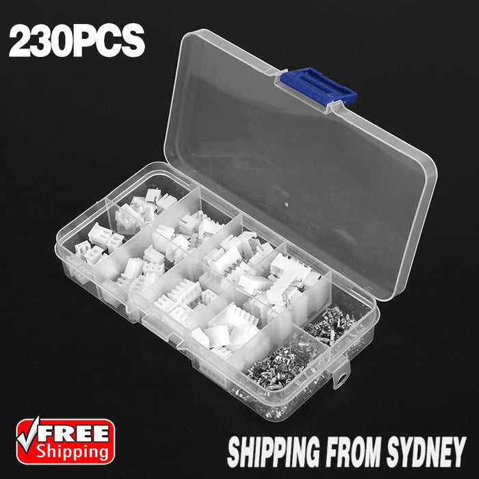 230PCS/Box XH 2.54 2p 3p 4p 5pin 2.54mm Pitch Terminal Kit JST Connector