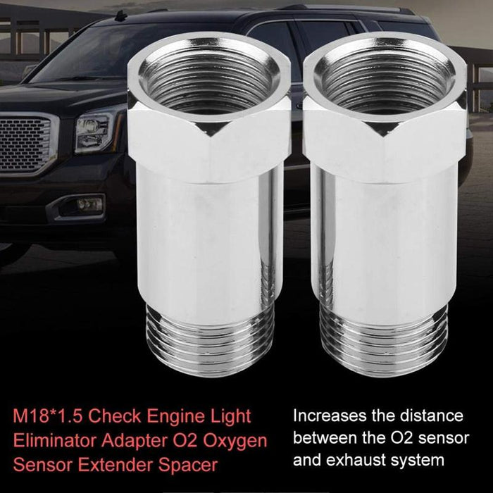2X Oxygen O2 Sensor Spacer Adapter Catalytic Converter Fix Check Engine Light