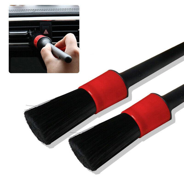 5Pcs Dashboard Car Hair Detail Brush Crevice Dust Cleaning Automotive Detailing