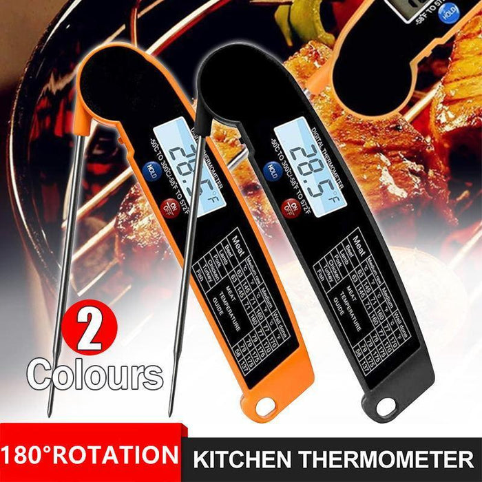 Foldable Digital Thermometer Probe Temperature Kitchen Cooking Food BBQ Meat Jam