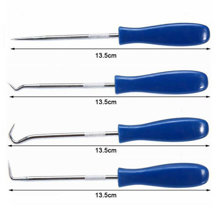4pcs Car Pick Hook Set O Ring Oil Seal Gasket Puller Remover
