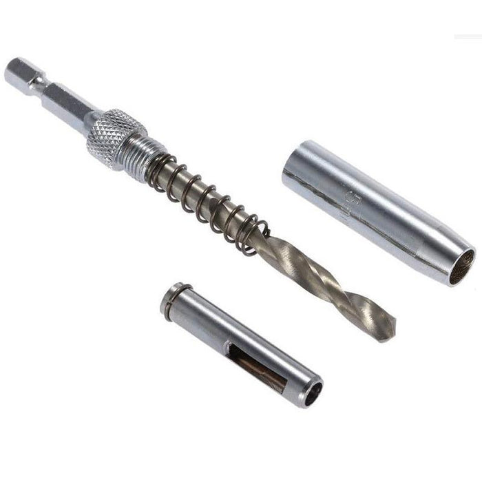 4x Self-Centering Drill Bits Hex Shank Pilot Door Drawer Hinge Hole Screw
