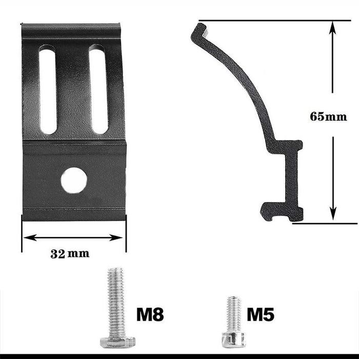 2X Mounting Brackets Rotating Slide Base Mounts AL Alloy LED Work Light Bar