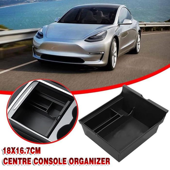 Centre Console Organizer Tray Armrest Storage Box Drawer for Tesla Model 3 & Y