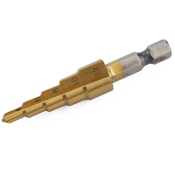 3Pcs Large HSS Steel Step Cone Drill Titanium Bit 4-12/20/32mm