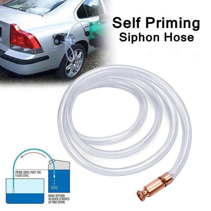 1.8M Gas Siphon Jiggler Hose Pump Copper Attachment Self Priming Liquid Gas Pump