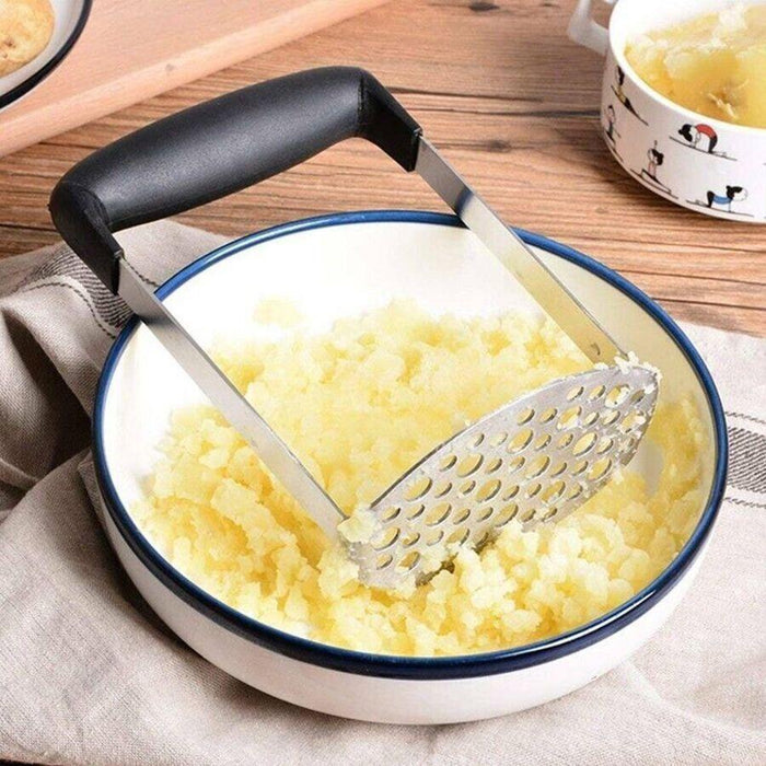 Potato Masher Vegetable Tool Stainless Steel Heat Kitchen Resistant Press Ricer