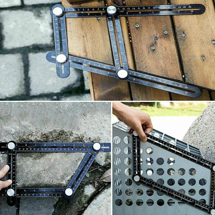 Universal Angularizer Ruler Multi Angle Measuring Template Tool Hole Locator