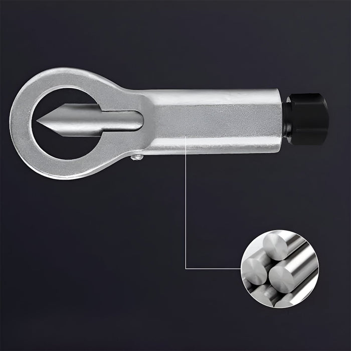 4PCs Durable Metal Nut Splitter Set, 9-27mm Manual Nut Cracker Remover
