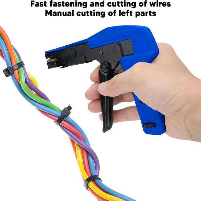 Heavy Duty Cable Tie Gun Automatic Tension Cut Off Width 2.4mm to 4.8mm