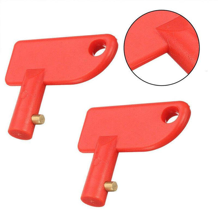 2PCS Battery Car Off Spare Switch Universal Key Cut Power Isolator