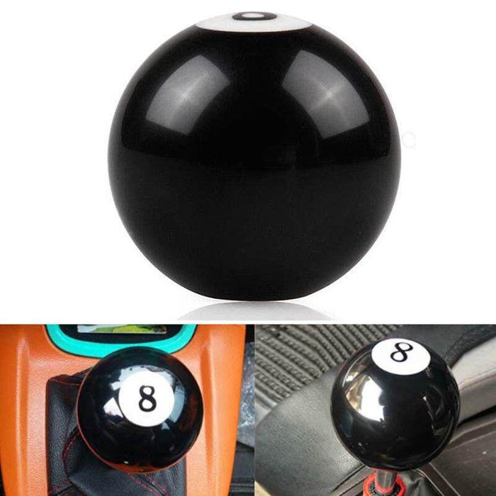 Black 8 Billiard Ball Car Gear Shift Knob Universal Manual Shifter Lever Cover
