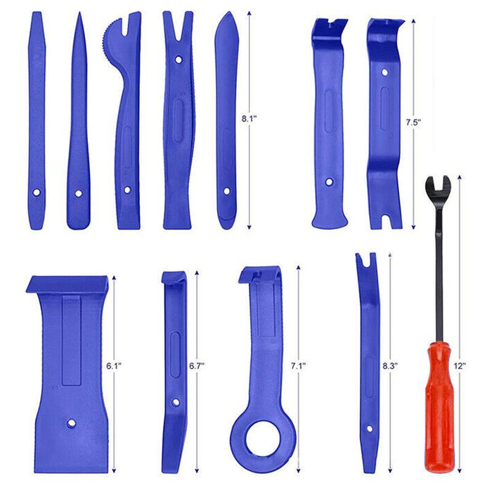 Car Trim Removal Tool Auto Hand Tools Pry Bar Dash Panel Door Interior Kit 12PCS
