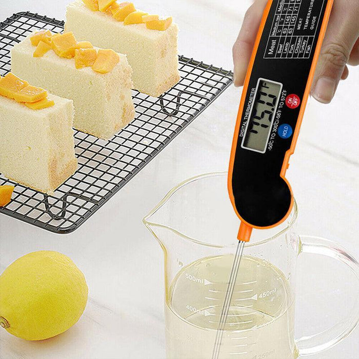Foldable Digital Thermometer Probe Temperature Kitchen Cooking Food BBQ Meat Jam