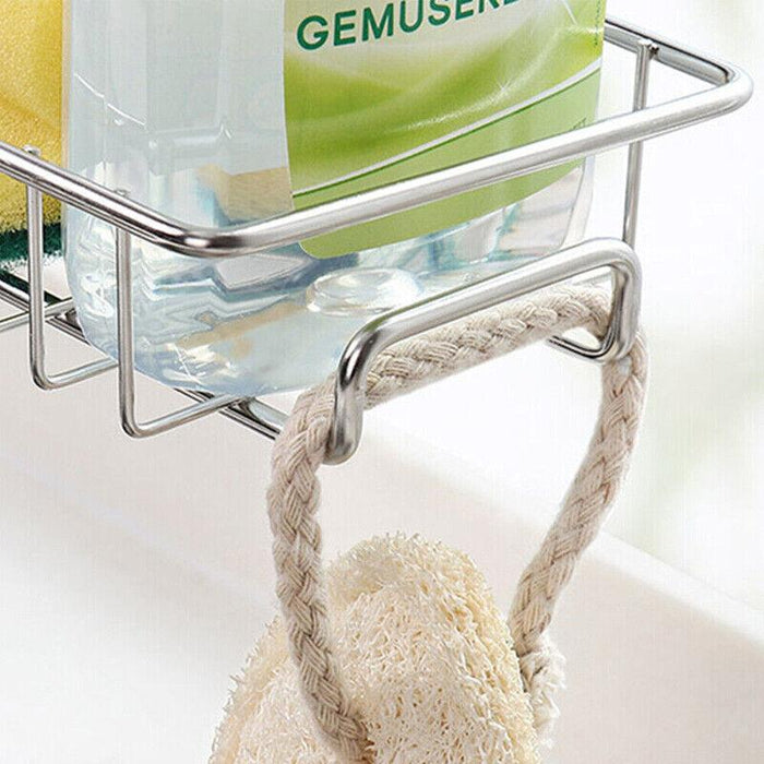 Kitchen Sink Faucet Shelf Sponge Dish Cloth Rack Holder Racks Storage Organizer