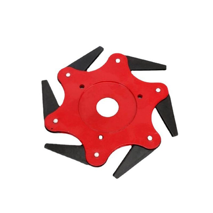 Lawn Trimmer Blades 6-Teeth Steel Brush Cutter Head for Garden Mastery