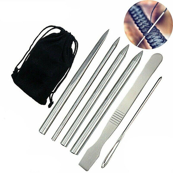 6/9 PCS Stainless Steel Paracord Bracelet Fid Lacing Stitching Needles Tool Set