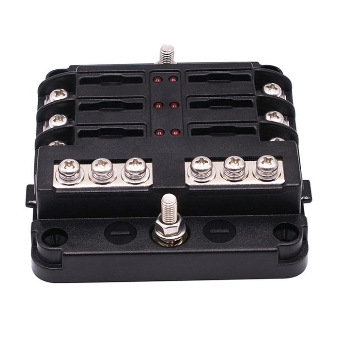23x Blade Fuse Box Block 6 Way 12V 32V Holder LED Indicator Car Auto Boat Marine