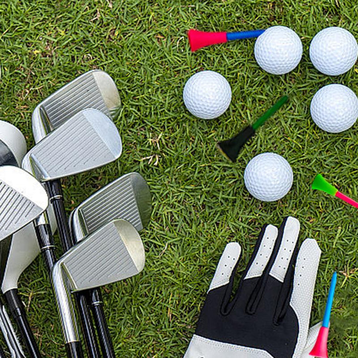 30 Pack High-Durability 83MM Rubber-Cushioned Golf Tees - Multi-Color