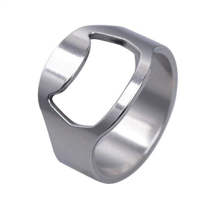 New Stainless Steel Bottle Opener Ring