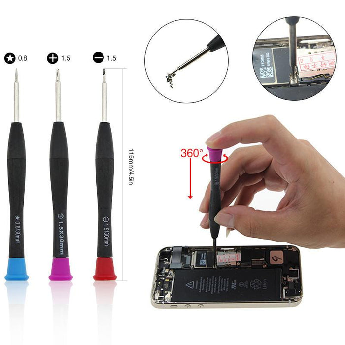 22 in 1 Mobile Phone Repair Tools Kit Set Spudger Pry Opening Tool Screwdriver