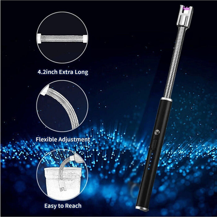 Eco-Friendly Flameless Lighter with Plasma ARC USB Rechargeable Design