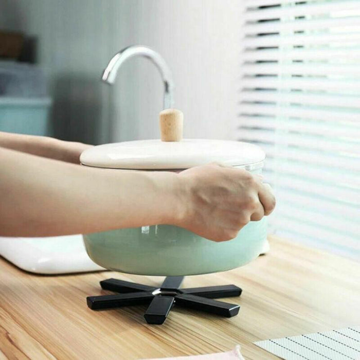 Creative Folding Heat Insulation Pot Pad Non Slip Foldable Bowl Cup Coaster Mat