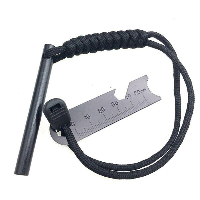 Ferrocerium Flint Rod 15cm x 1.3cm Survival Fire Starter with Striker Para-cord