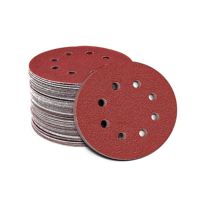 100Pcs 125mm 5" Sanding Discs 240 Grit Orbital Sander Pads Sandpaper