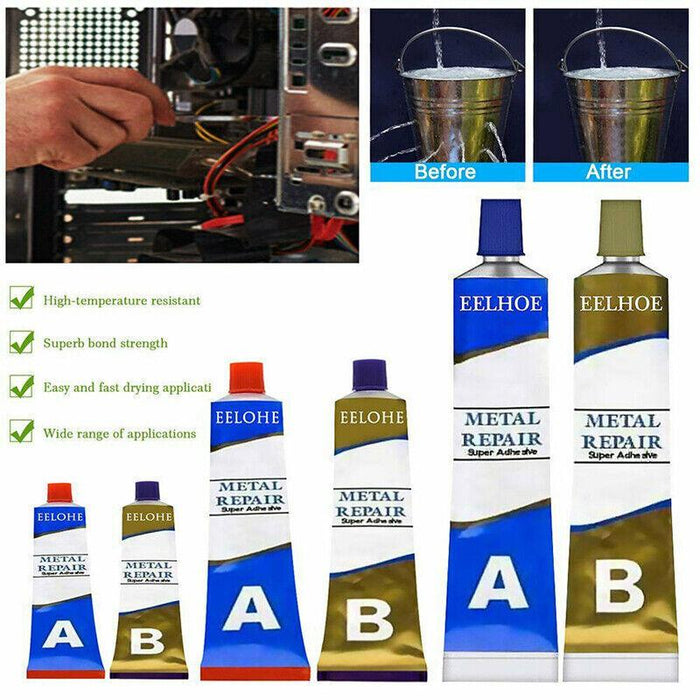 Industrial HEAT Resistance Cold Weld Auto Metal Repair Paste Adhesive Gel