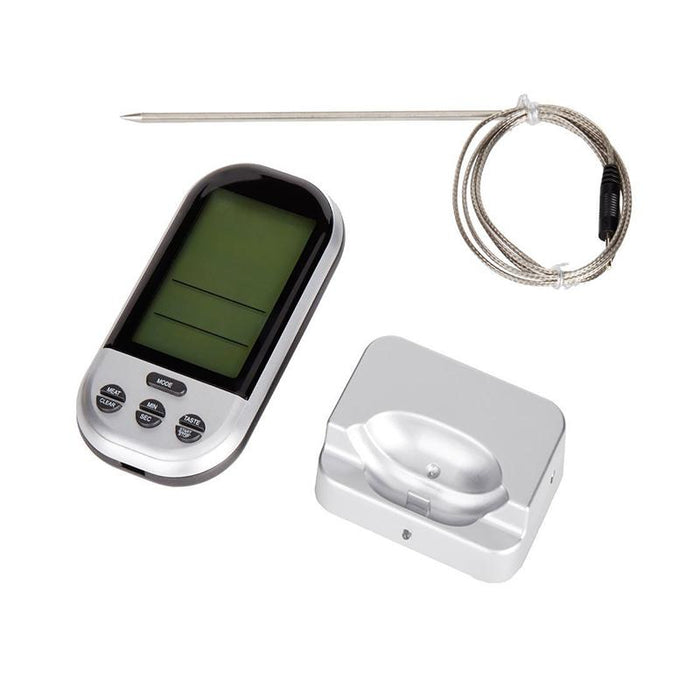 Digital Wireless Food Meat Oven BBQ Thermometer Remote Probe Cooking Set Grill