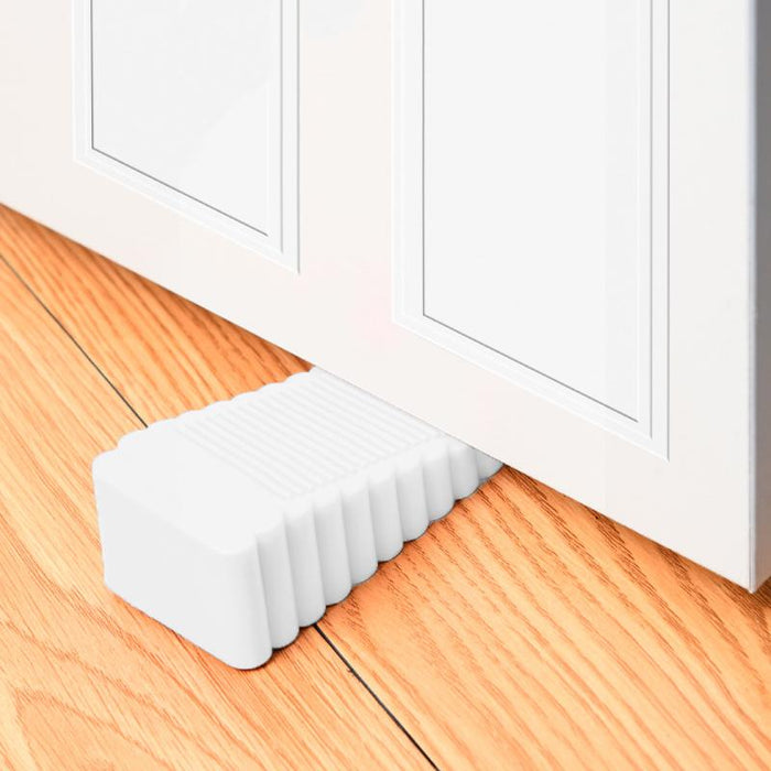 2PCS Thick Rubber Wedge Door Stoppers Floor Carpet Heavy Duty Door Stop Security