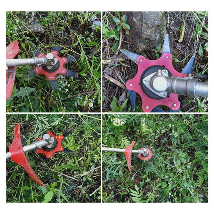 Lawn Trimmer Blades 6-Teeth Steel Brush Cutter Head for Garden Mastery