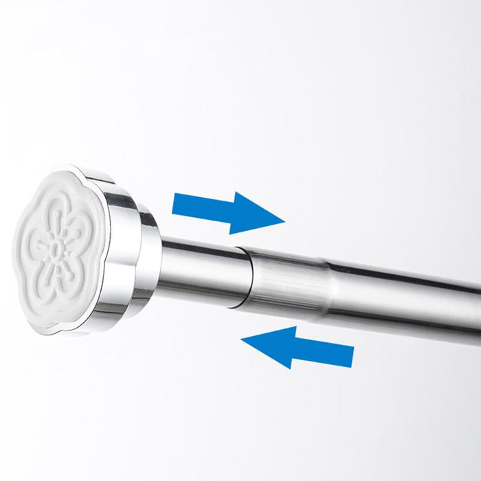 Adjustable Tension Rod Extendable Rack Shower Wind Curtain Closet Pole 50-160cm